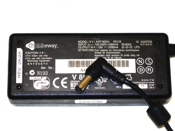 Gateway ADP-60DH 19V 3.16A Laptop AC Adapter